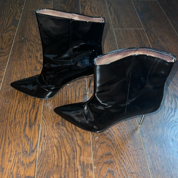 H&M Premium Patten Leather Boots Size 8.5 - Picture 3 of 14